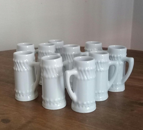 Imagem 1 de 3 de Kit 10 Canecas Chopp Submarino Porcelana