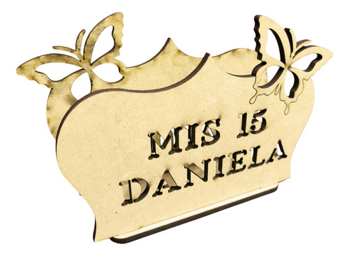 22 Servilleteros 15 Años Souvenir Mariposa Nombre Fibrofacil