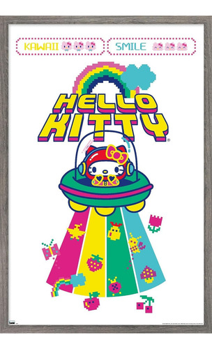 Hello Kitty - Póster De Pared Kawaii Alien