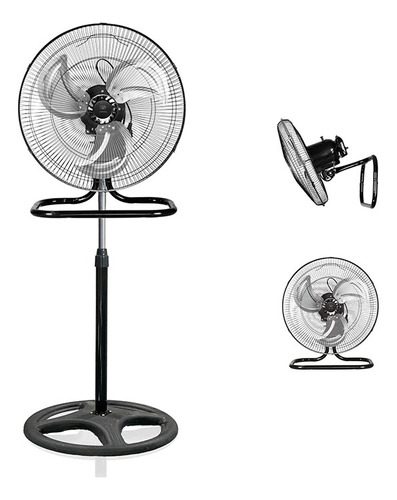 Ventilador 3 En 1 Pedestal Piso Y Pared Yudha Yd-18m3