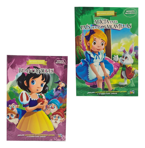 Combo 2 Libros Blancanieves Y Alicia En El ..con Actividades