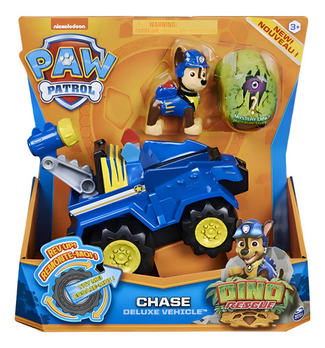 Carrito Paw Patrol Patrulla Canina Juguete Figura Chase Dino