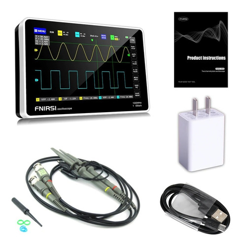 Osciloscópio 100 Mhz 2 Canais Fnirsi-1013d C