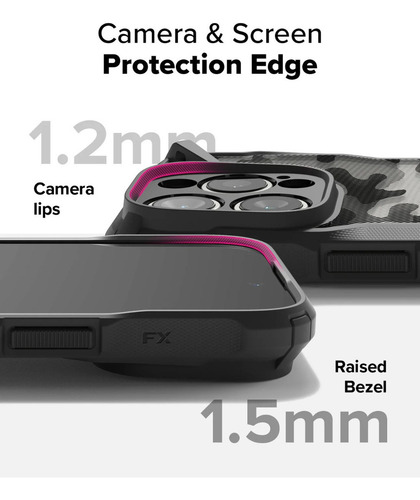Funda Para Iphone 16 Pro Ringke Fusion X Camo Resistente Camo Iphone 16 Pro