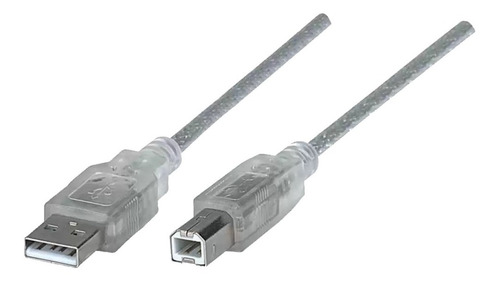 Cable Usb 2.0 Manhattan A-b De 1.8 Mts Negro