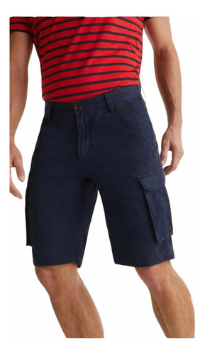 Bermuda Hombre Cargo Gabardina Short Outdoor