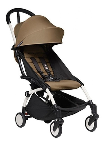 Carriola de paseo Babyzen Yoyo² +6 2020 toffee con chasis color blanco