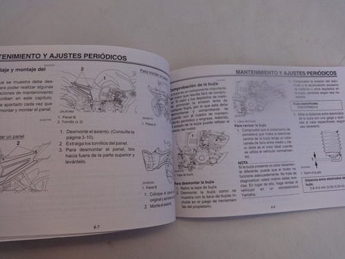 Manual Instruccion Yamaha Fz 2012 Moto Motocicleta Catalogo (Usado)