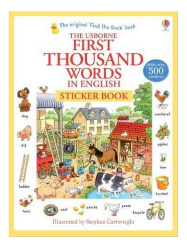 First Thousand Words In English Sticker Book - Heather. Eb08