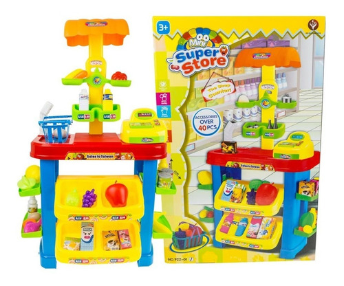 Set Supermercado Juguete Juego Didactico 40 Pcs Infantil