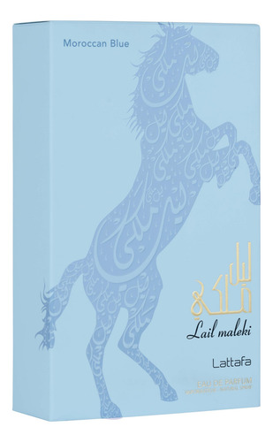 Lattafa! Lail Maleki Moroccan Blue Eau De Parfum 100 Ml