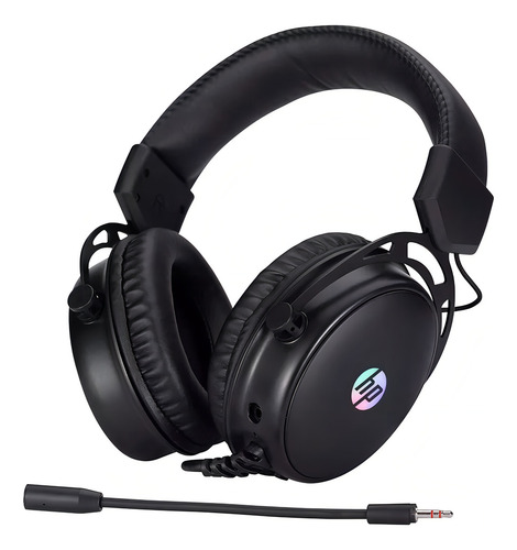 Auriculares supraaurales HP Gamer DHE-8005u DHE-8005u negros con luz LED azul