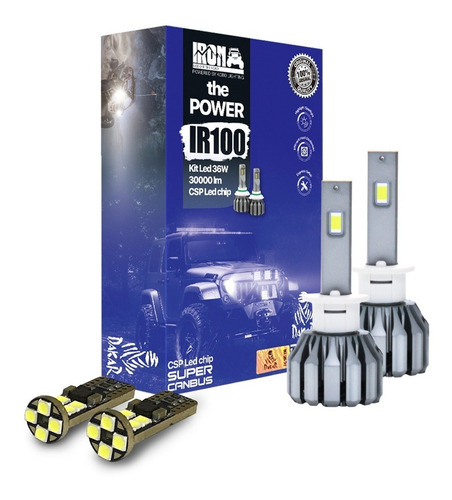 Kit Cree Led Canbus Csp Iron Led Alta Gama + Led T10 Canbus