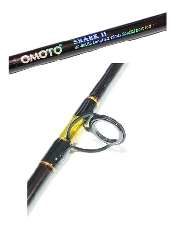 Caña Omoto Shark Embarcado 40 - 60 Lb 1 Tramo Reel Frontal