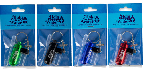 Botellas De Agua Bendita, Juego De 4 Kits De Viaje Católicos