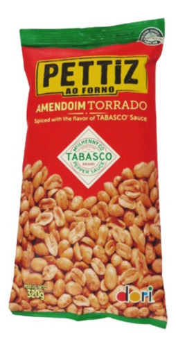Petisco Amendoim Delicioso Sabor Apimentado Com Tabasco 320g