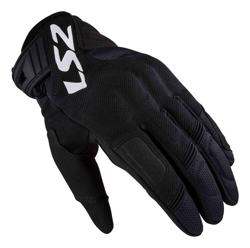 Guantes Vel Ls2 Negro Silva Textil Negro S
