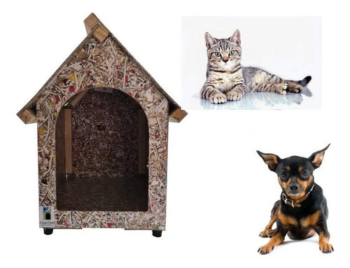 Casinha De Cachorro Ou Gato Com Material Reciclável Casa N1