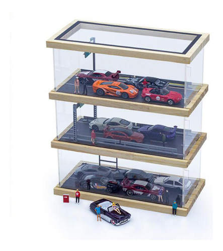 Vitrina De Estacionamiento De 3 Niveles 1/64, 15 Espacios De