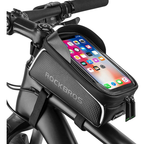 Soporte Celular Impermeable Bolsa Frontal Bicicleta Rockbros