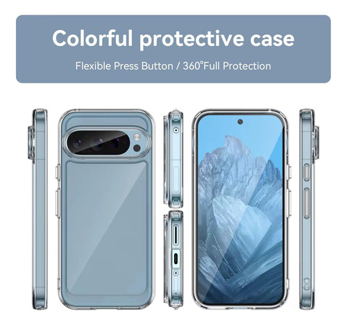 Funda Space Clear Premium Para Google Pixel 9/9 Pro/9 Pro Xl Transparente Pixel 9/9 Pro