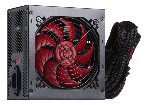 Fonte Gamer Atx Fortrek Crusader 500w Conector P8 4+4 Pinos