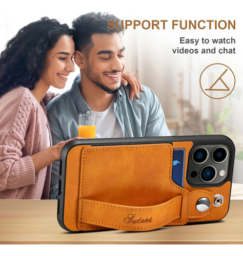 Tarjetas Solt Cartera Mu?equera Funda De Cuero Para iPhone 1