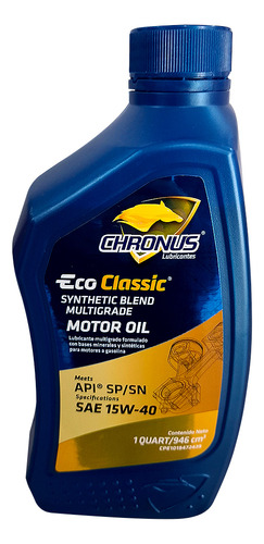 Aceite Semi Sintetico 15w40 Chronus 1/4 Gal