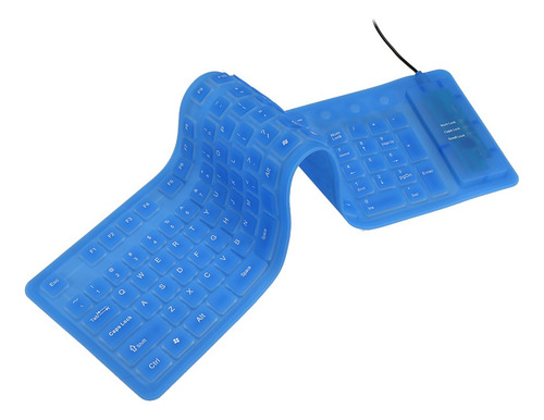 Cv 108 Teclas Usb Silicona Flexible Plegable Teclado