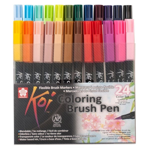 Sakura Koi - Set 24 Marcadores Coloring Brush Pens