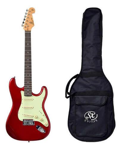Guitarra Stratocaster Sx Sst62 Car Vermelho Vintage Com Bag Cor Não Aplica