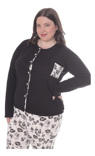 Imagen 4 de 6 de Pijama Talles Grandes Mujer Art 618