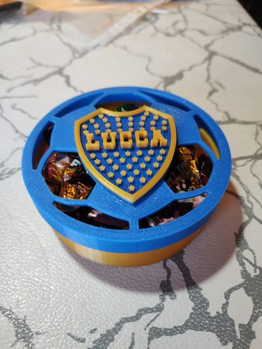 Caja Personalizada Con Nombre Regalo Original Boca Juniors