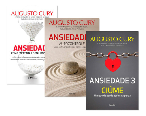 Kit Ansiedade Coleção Completa - Augusto Cury - Promoção