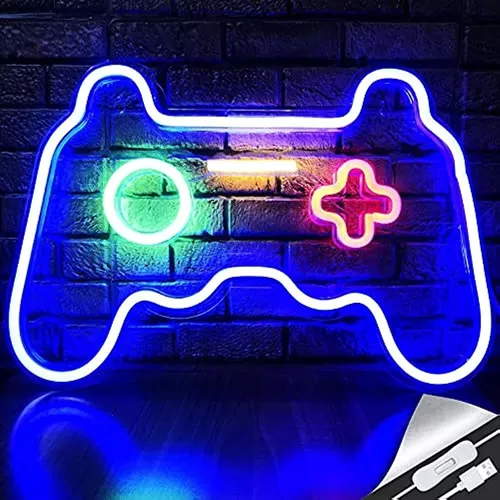 Led Game Neon Sign Gamepad Shape Led Sign Light Gamer Gift F | Envío gratis