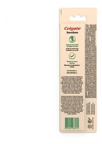 Cepillo Dental Colgate Bamboo Charcoal 2unid
