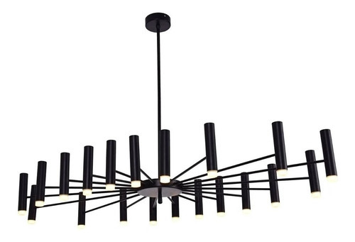 Pendente Bella Vinte 71,5 X 13,5 X 126cm Led 3w Preto 110V/220V (Bivolt)