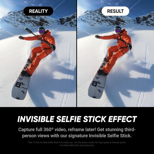 Cámara De Acción Insta360 X5 - Resistente Al Agua 8k 360°