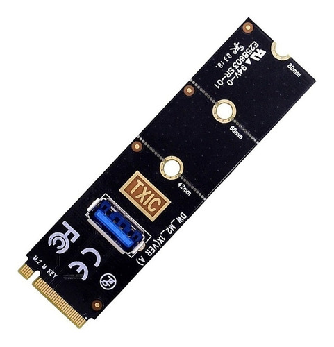 Adaptador Conversor Riser M.2 M2 Para Usb 3.0 Pci-e