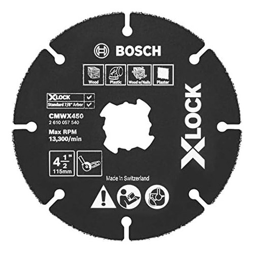 Bosch Cmwx450 Pulgadas. Rueda De Carburo Múltiple X-lock Com