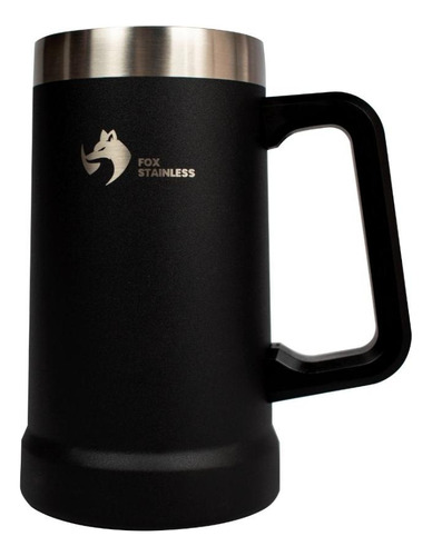 Caneca Térmica Quente E Frio 709ml Preto - Fox Stainless