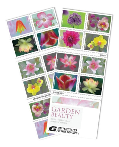 Usps Garden Beauty Forever - Libro De Sellos Postales De 20