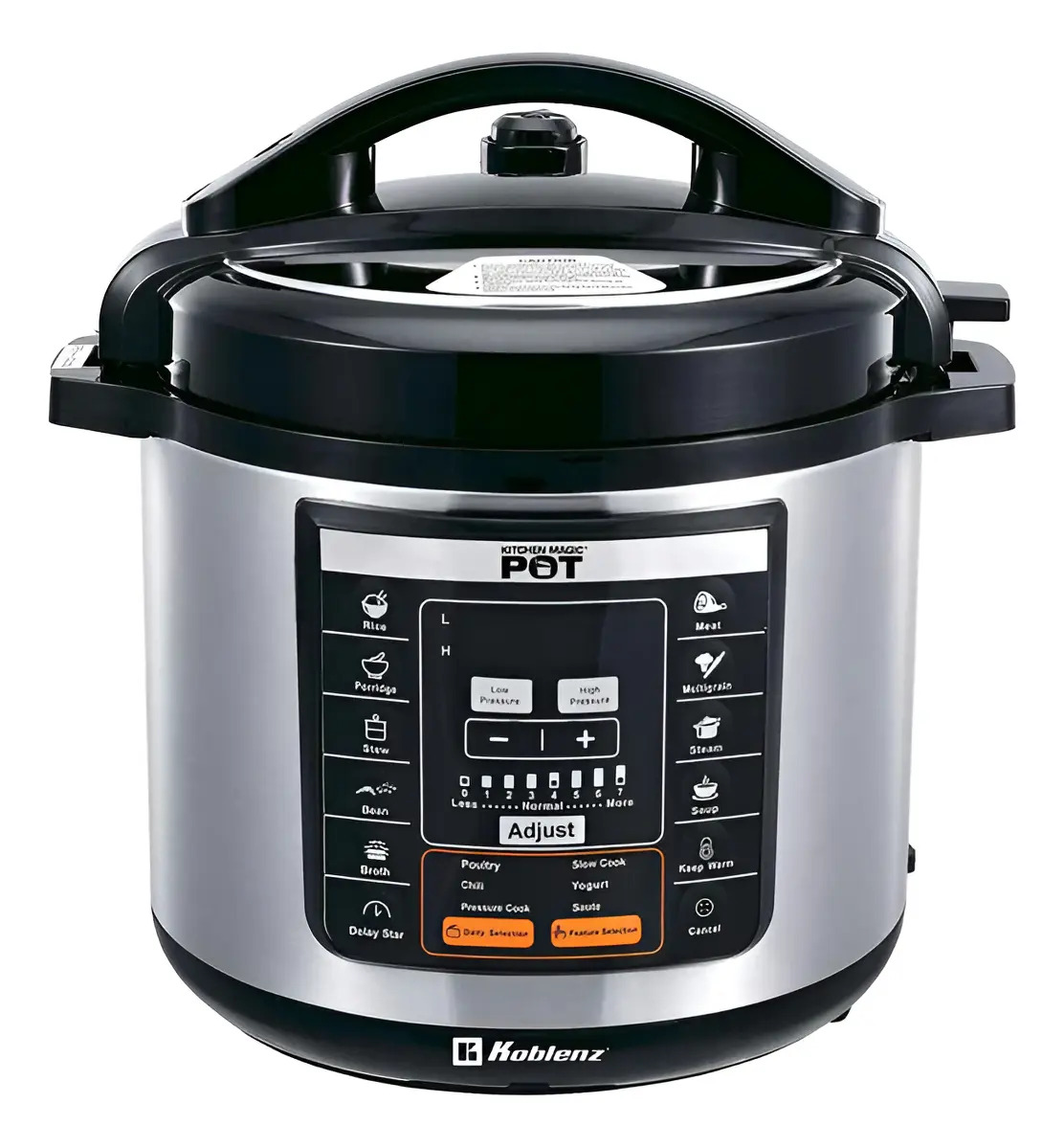 Olla Multifunción De 8 Litros Kitchen Magic Pot Kmp-1200 In Negro 60