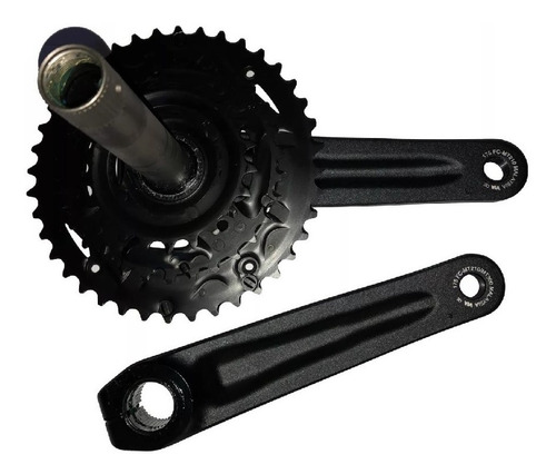 Imagem 2 de 3 de Pedivela Shimano Fc Mt210 40/30/22 Integrado + Movimento 27v