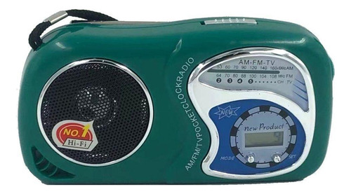 Rádio Portátil Lelong Le-603 Am/fm 2w Verde