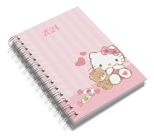 Agenda 2024 Hello Kitty Planner Notas Contactos