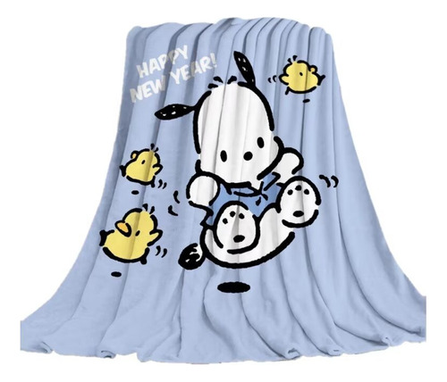 Manta De Franela Con Bonito Diseño De Pochacco Jump Moda