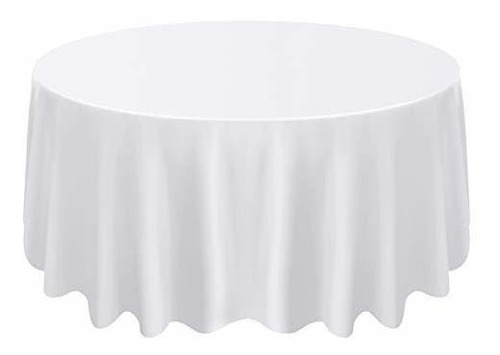 Alexandra's Linen 120  Round Polyester Tablecloth For Weddin