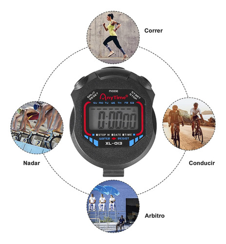 Cronómetro Digital Profesional E Impermeable Para Deporte