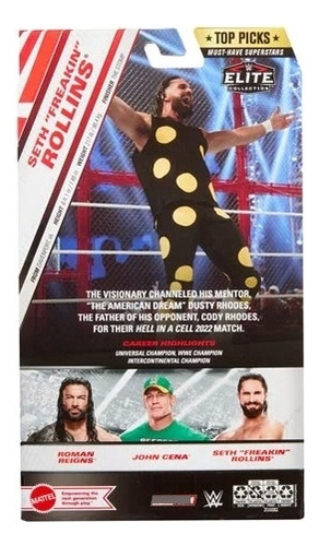 As melhores escolhas de Seth Rollins Wwe 2024 | Coleção Wave 1 Elite